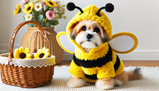 Bee Costume Pet Hoodie: Cozy Fleece Outfit for Adorable Pet Style!