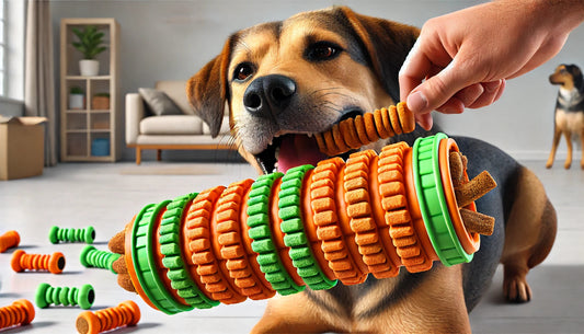 Rubber Dog Chew Toy with Treat Dispenser - Petluxe