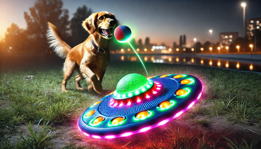 LED UFO Flying Disc Ball for Dogs - Petluxe