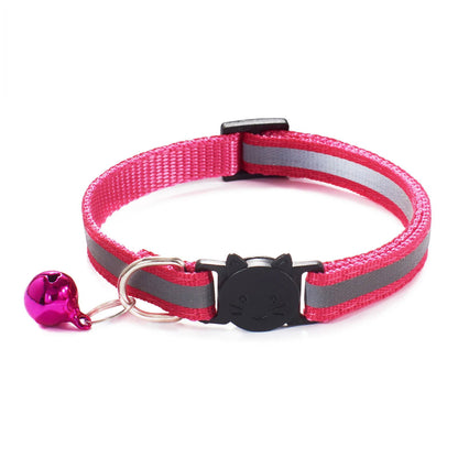 Adjustable Reflective Cat Collar with Breakaway & Bell - PETLUXE
