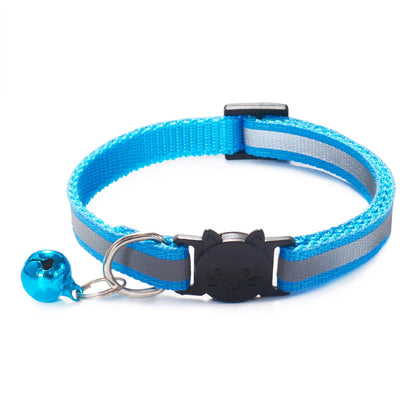 Adjustable Reflective Cat Collar with Breakaway & Bell - PETLUXE