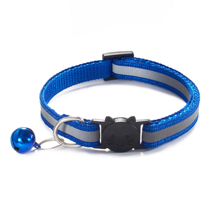 Adjustable Reflective Cat Collar with Breakaway & Bell - PETLUXE
