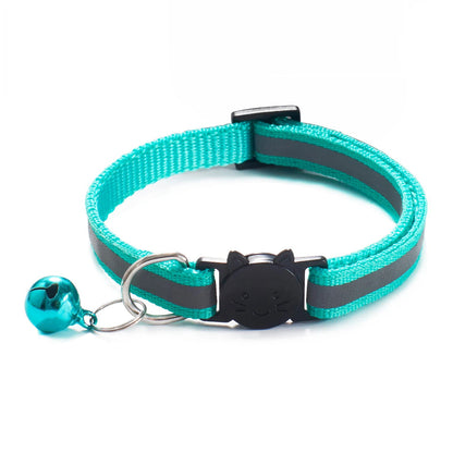 Adjustable Reflective Cat Collar with Breakaway & Bell - PETLUXE