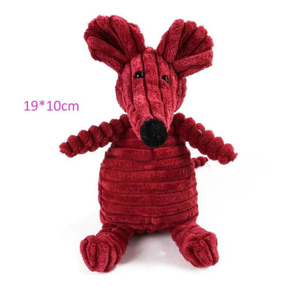 Animal-Shaped Plush Squeaky Dog Toy - PETLUXE