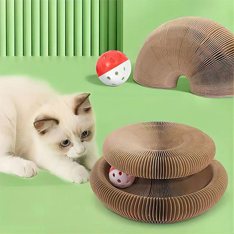 Foldable Cat Scratching Board & Bed Toy