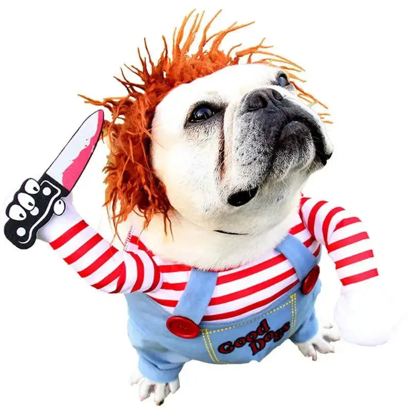 Funny Knife-Holding Halloween Pet Costume - PETLUXE