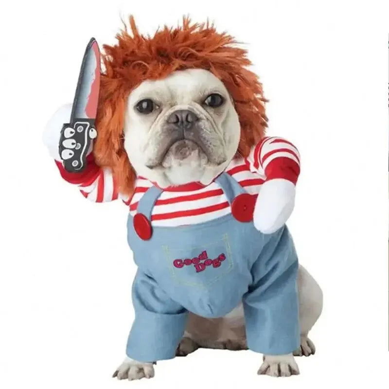 Funny Knife-Holding Halloween Pet Costume - PETLUXE