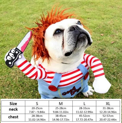 Funny Knife-Holding Halloween Pet Costume - PETLUXE