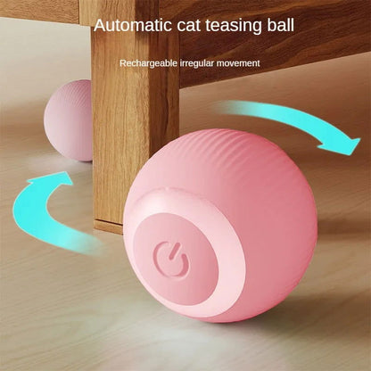 Interactive Rechargeable Rolling Ball Toy for Cats - PETLUXE