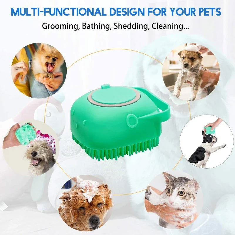 Pet Shampoo Brush & Massage Comb - PETLUXE