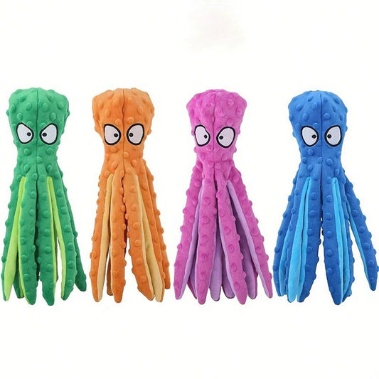 Plush Octopus Dog & Cat Toy - PETLUXE