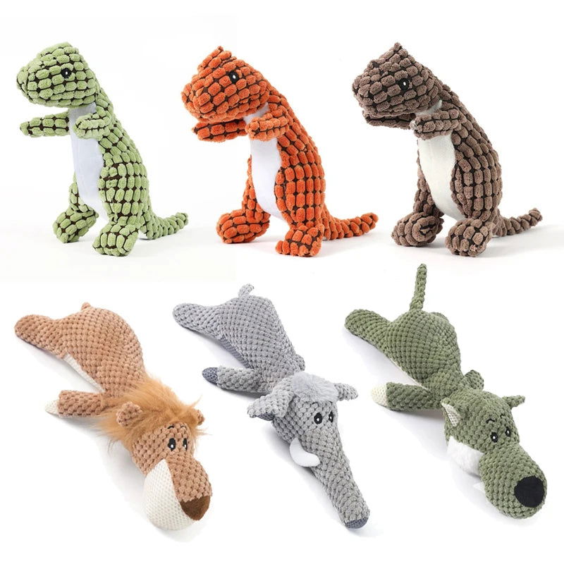 Plush Squeaky Dog Toy - Bite-Resistant for Small & Large Dogs - PETLUXE