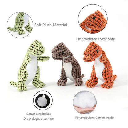 Plush Squeaky Dog Toy - Bite-Resistant for Small & Large Dogs - PETLUXE