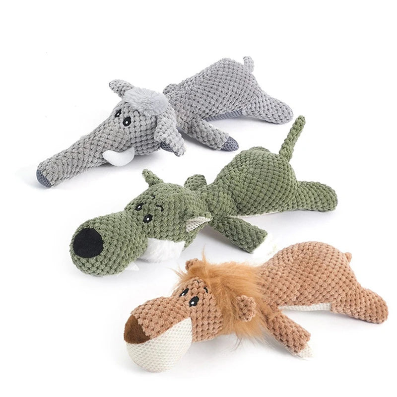 Plush Squeaky Dog Toy - Bite-Resistant for Small & Large Dogs - PETLUXE