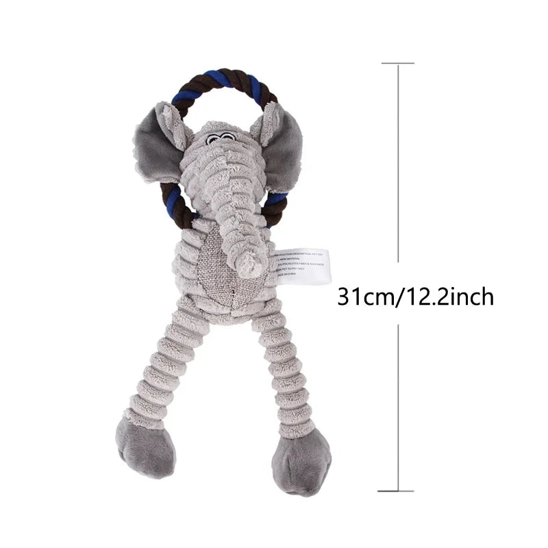 Plush Squeaky Dog Toy - Bite-Resistant for Small & Large Dogs - PETLUXE