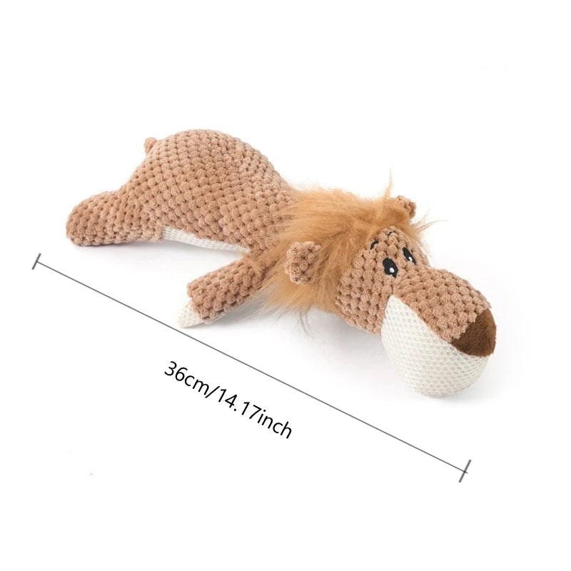Plush Squeaky Dog Toy - Bite-Resistant for Small & Large Dogs - PETLUXE