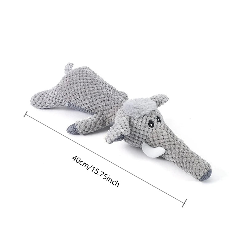 Plush Squeaky Dog Toy - Bite-Resistant for Small & Large Dogs - PETLUXE