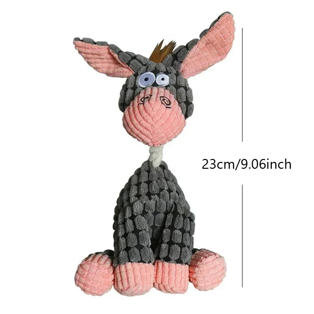 Plush Squeaky Dog Toy - Bite-Resistant for Small & Large Dogs - PETLUXE