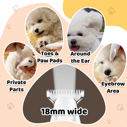 Rechargeable Waterproof Pet Grooming Shaver - PETLUXE