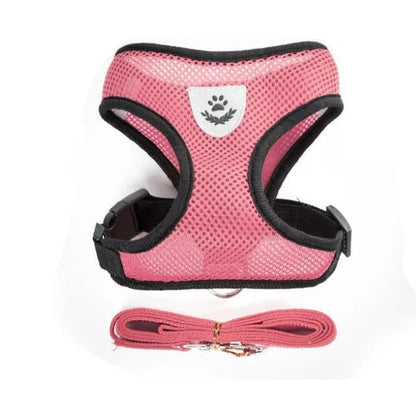 Reflective Mesh Harness with Leash for Small Dogs & Cats - PETLUXE
