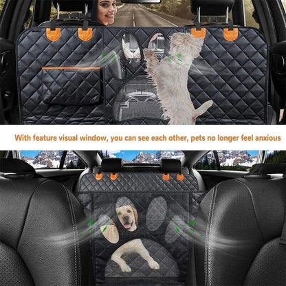 Waterproof Dog Car Seat Hammock with Mesh Window - PETLUXE